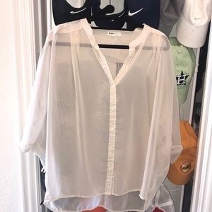 Sheer Cream Top